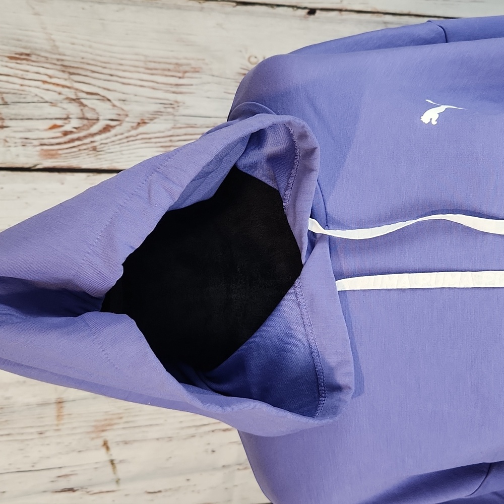 Puma Periwinkle Hoodie With White Hood Strings M - Picture 2 of 10